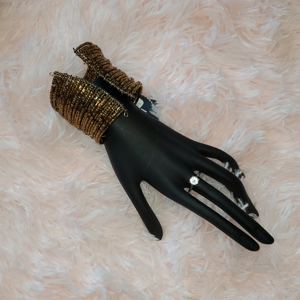 NWT BRONZE/GOLD CUFF BRACLET - Picture 2 of 4